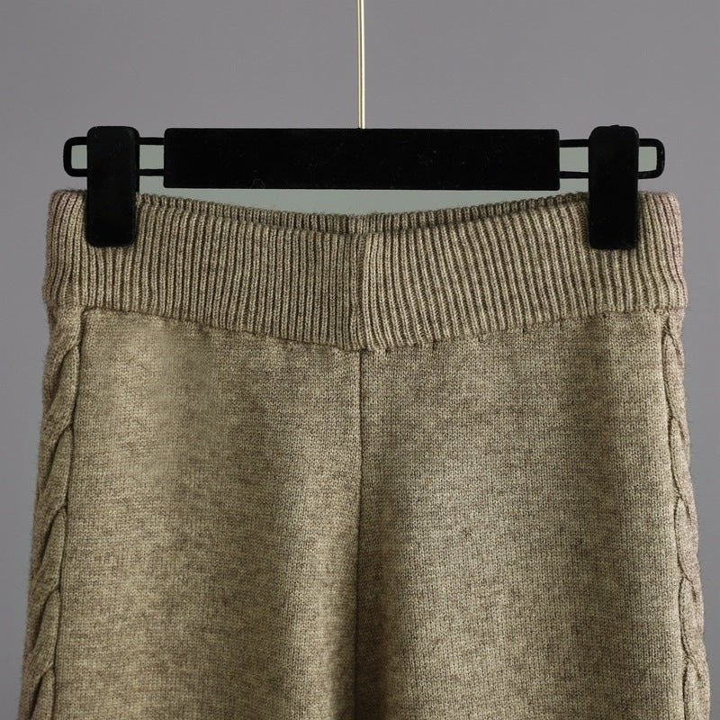 Knit Sweater & Wide-Leg Pants Set