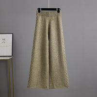 Knit Sweater & Wide-Leg Pants Set