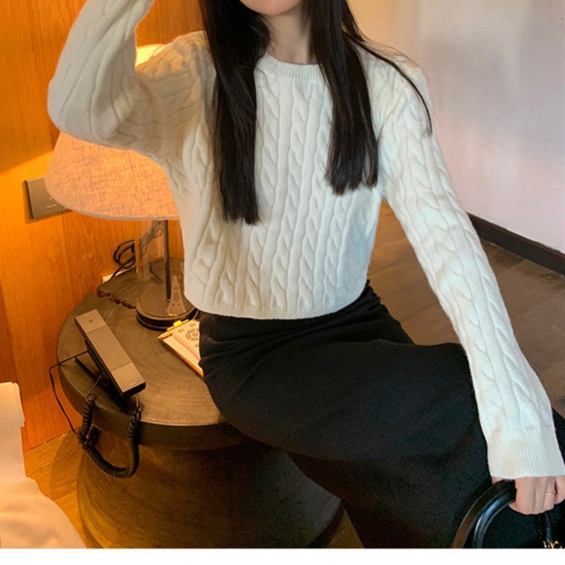 Korean Cable Knit Pullover