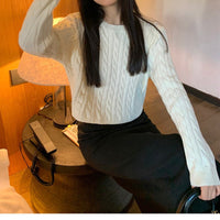 Korean Cable Knit Pullover