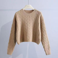 Korean Cable Knit Pullover