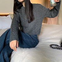 Korean Cable Knit Pullover