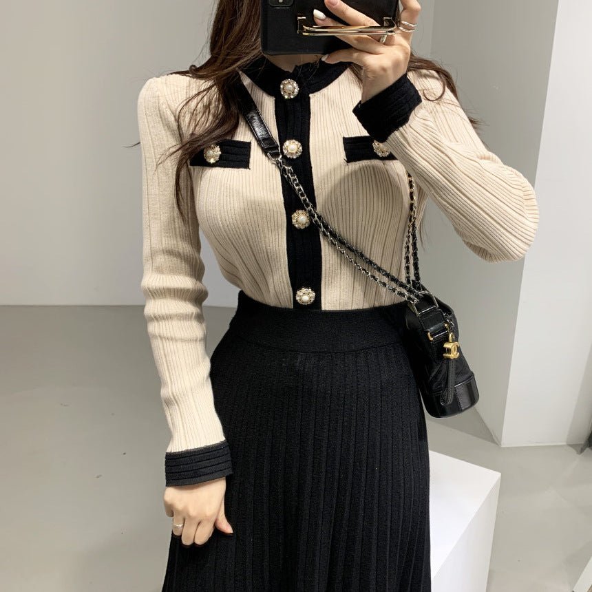 Long Sleeve Top & Mid Skirt Set (Commuter)