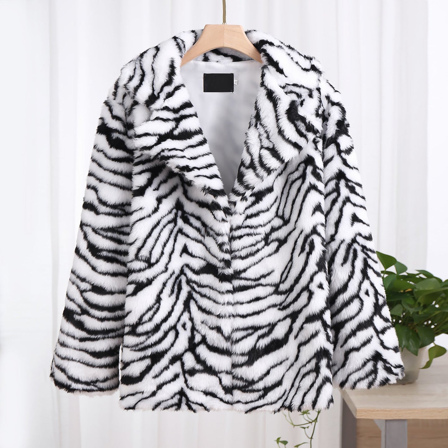 Tiger Pattern Fur Suit