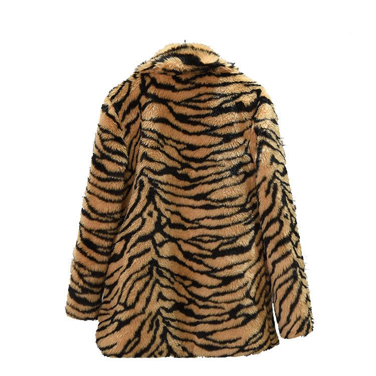 Tiger Pattern Fur Suit