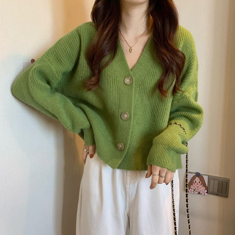 Soft Waxy Solid Lazy Knit Cardigan