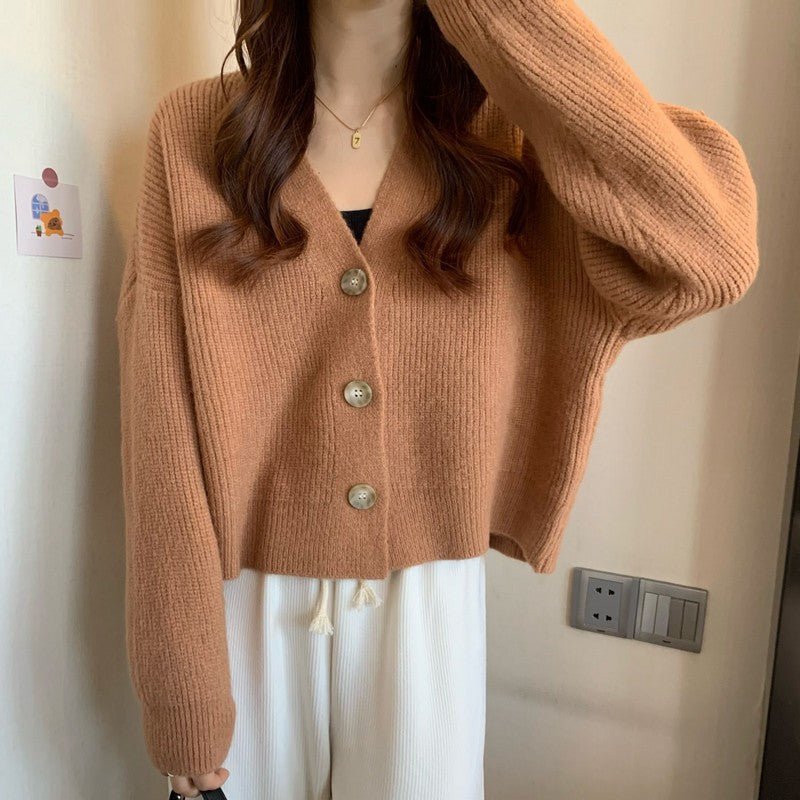 Soft Waxy Solid Lazy Knit Cardigan