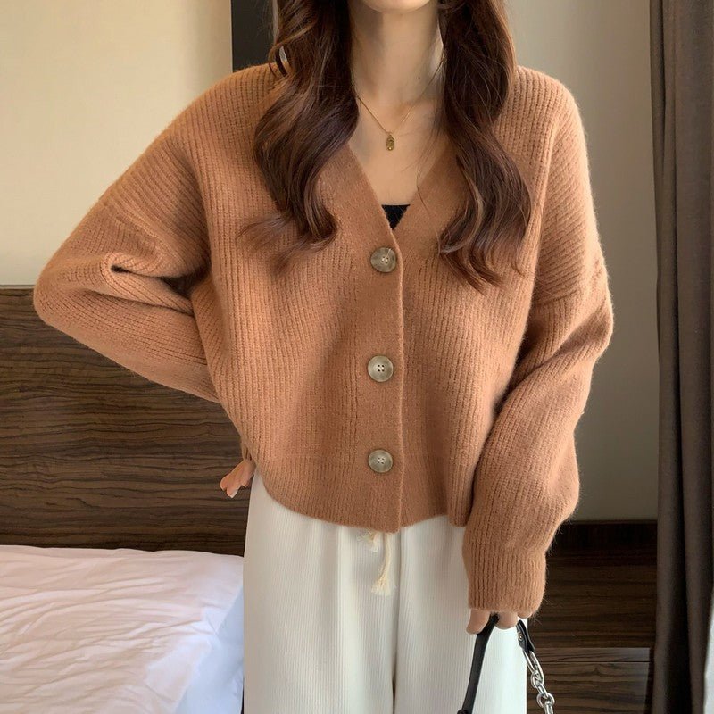 Soft Waxy Solid Lazy Knit Cardigan