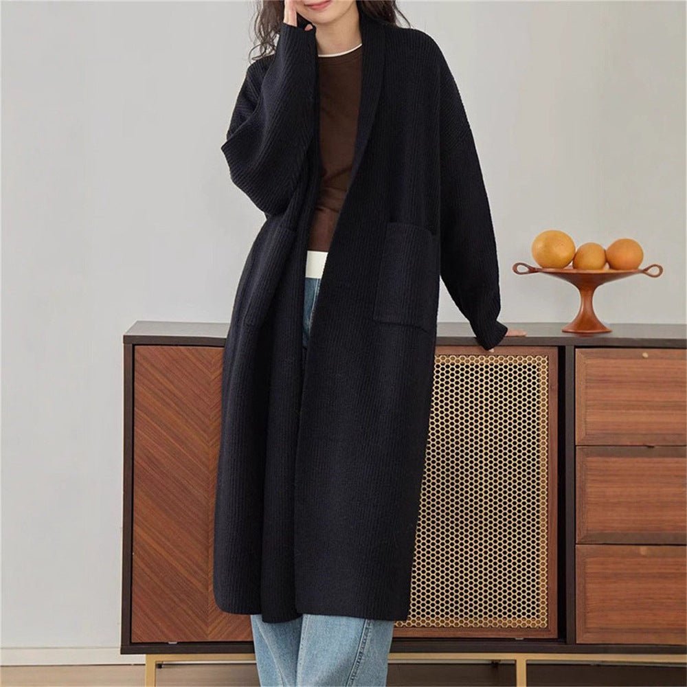Loose Thickened Lazy Knit Cardigan