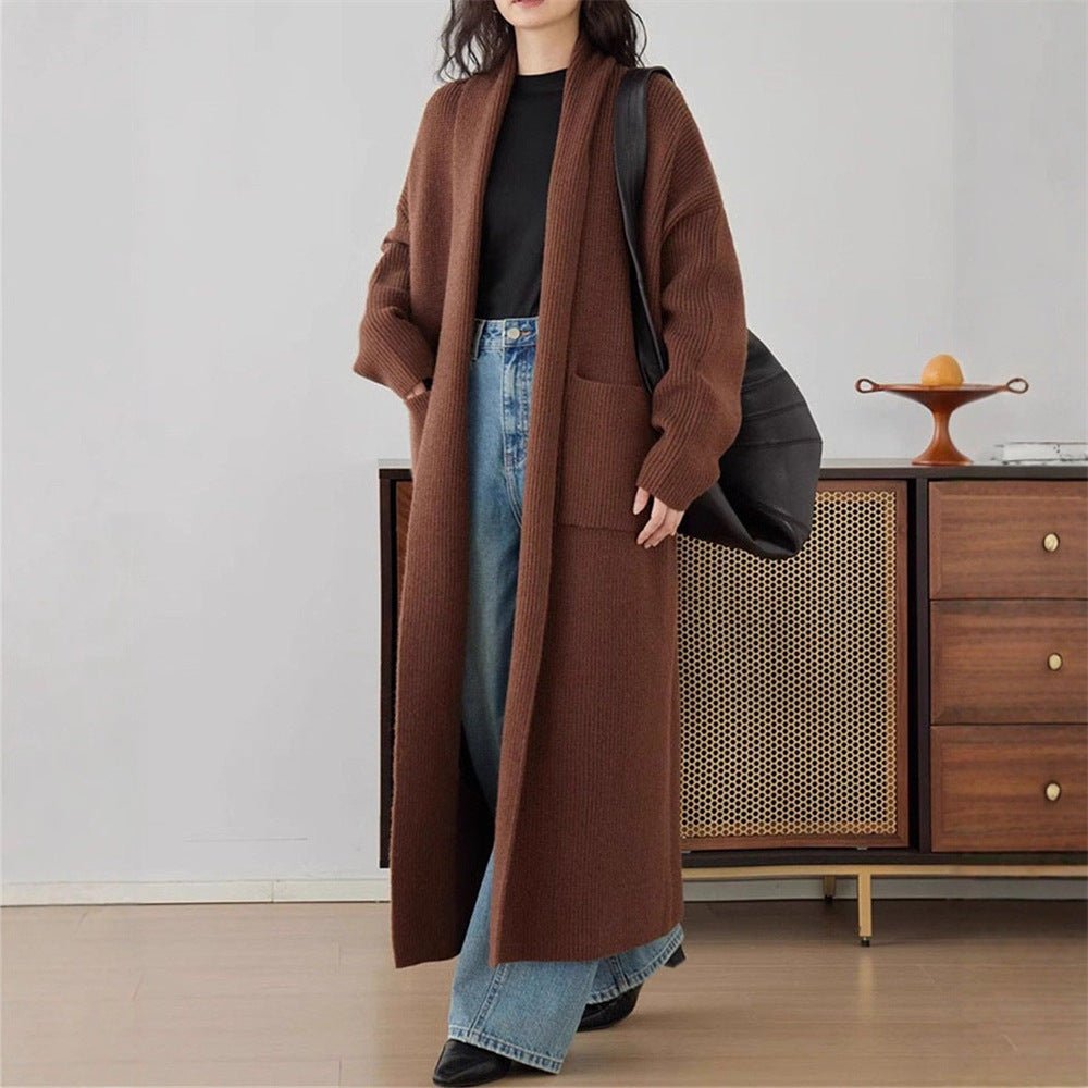 Loose Thickened Lazy Knit Cardigan
