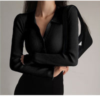 Slim Polo Collar Commuter Cardigan