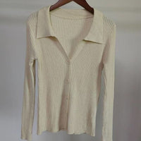 Slim Polo Collar Commuter Cardigan