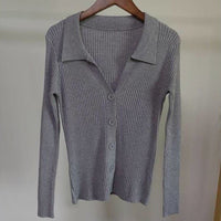 Slim Polo Collar Commuter Cardigan