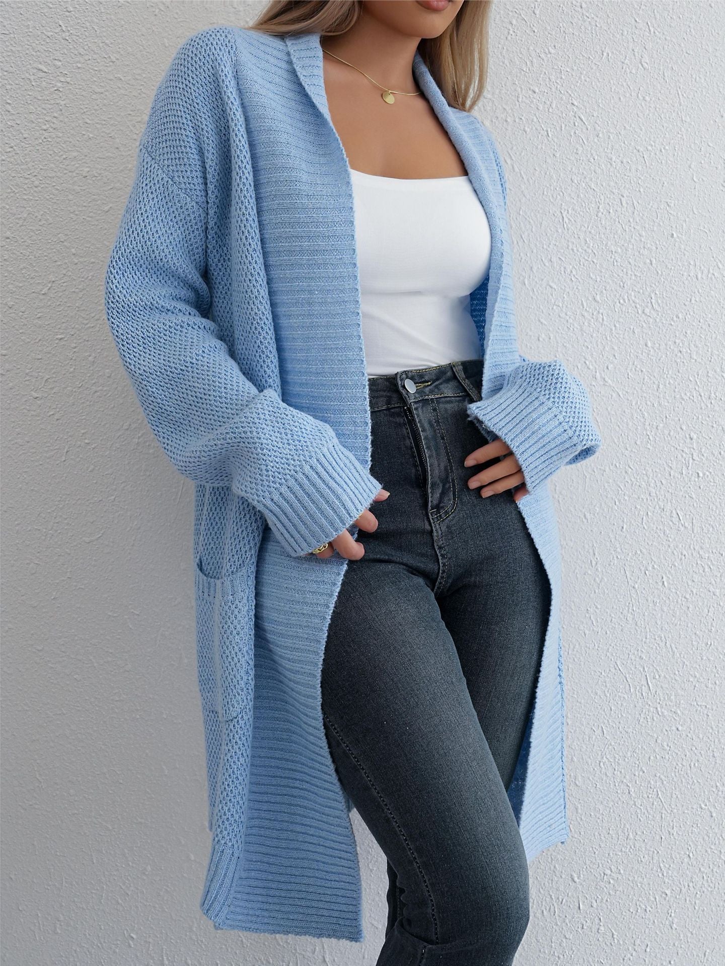 Loose Lapel Long Lazy Cardigan