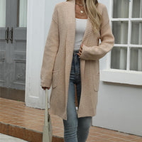 Loose Lapel Long Lazy Cardigan