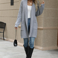 Loose Lapel Long Lazy Cardigan