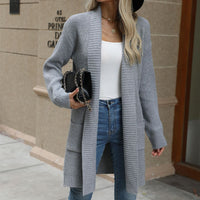 Loose Lapel Long Lazy Cardigan