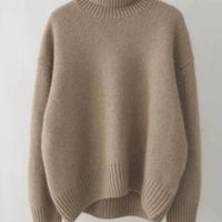Korean Lazy High Collar Pullover