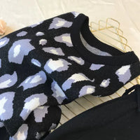 Leopard Pullover & Skinny Pants Set