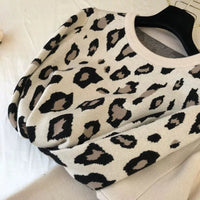 Leopard Pullover & Skinny Pants Set