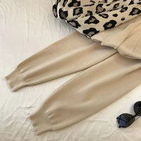 Leopard Pullover & Skinny Pants Set