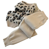 Leopard Pullover & Skinny Pants Set