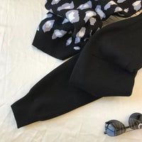 Leopard Pullover & Skinny Pants Set