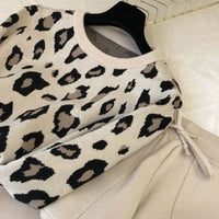 Leopard Pullover & Skinny Pants Set