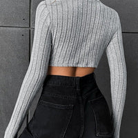 Long Sleeve Cropped Winter Top