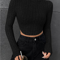 Long Sleeve Cropped Winter Top