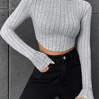 Long Sleeve Cropped Winter Top