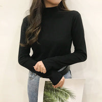 Semi-Turtleneck Sweet Commuter Pullover