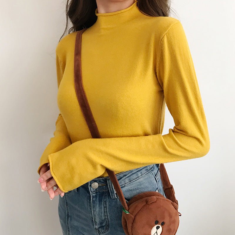 Semi-Turtleneck Sweet Commuter Pullover