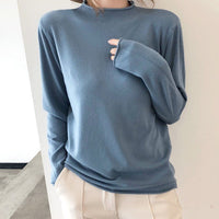 Semi-Turtleneck Sweet Commuter Pullover