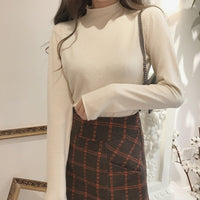 Semi-Turtleneck Sweet Commuter Pullover