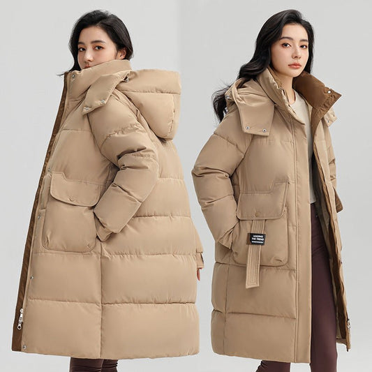 Long Hooded Warm Jacket
