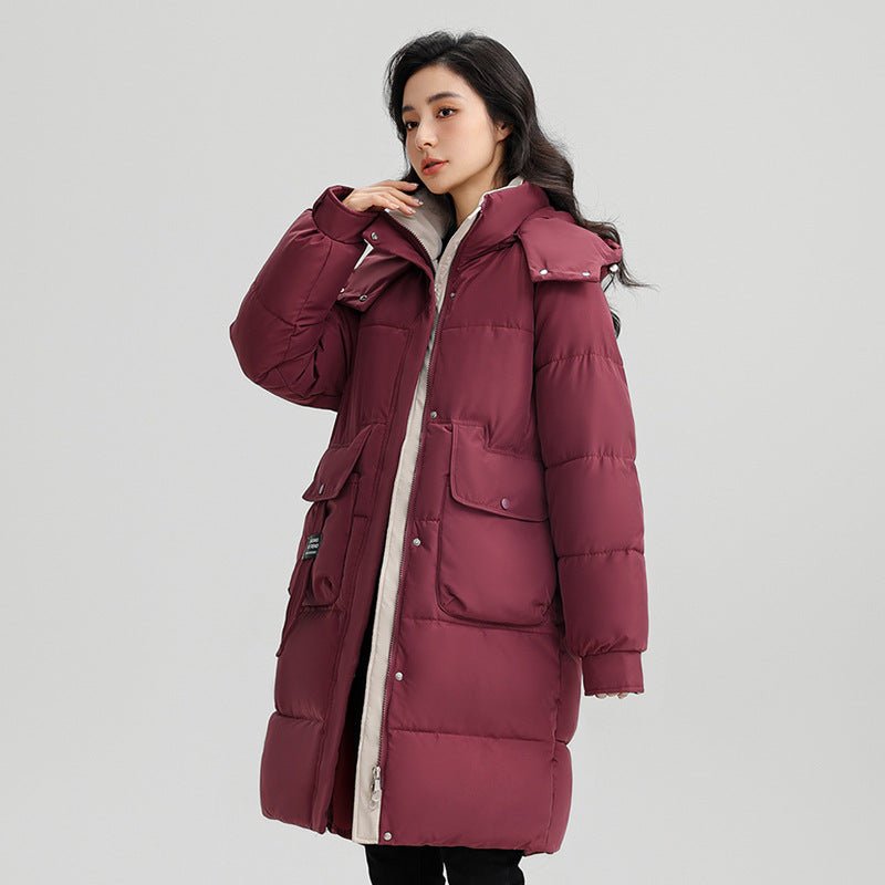 Long Hooded Warm Jacket