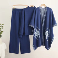 Viscose Long Sleeve Casual Pants Set