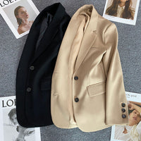 Loose Straight Office Blazer