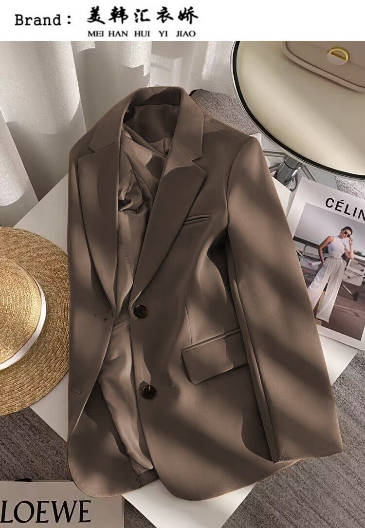 Loose Straight Office Blazer