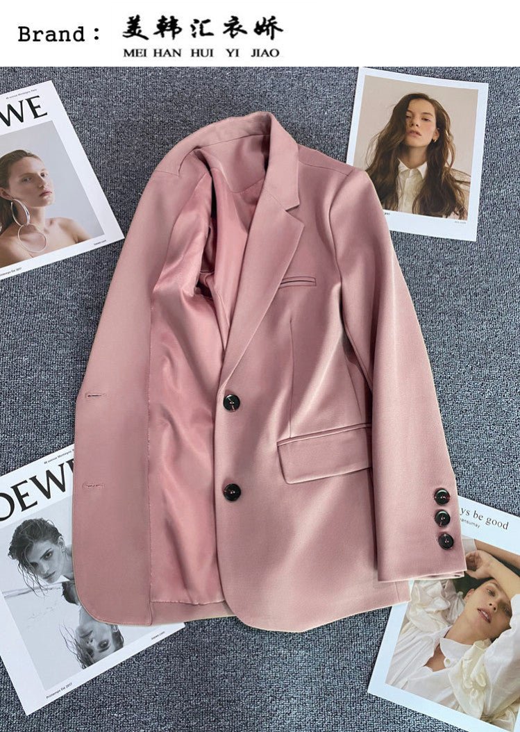 Loose Straight Office Blazer