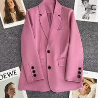 Loose Straight Office Blazer