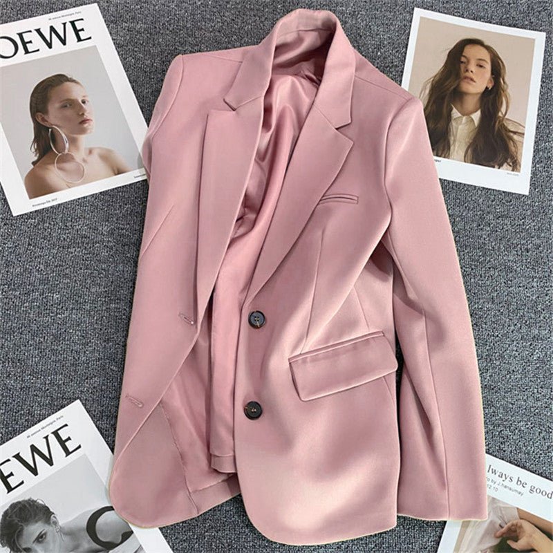 Loose Straight Office Blazer
