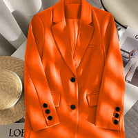 Loose Straight Office Blazer