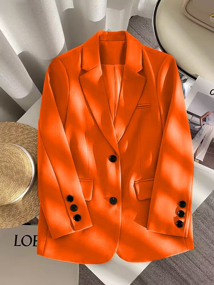 Loose Straight Office Blazer
