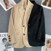 Loose Straight Office Blazer