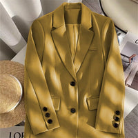 Loose Straight Office Blazer
