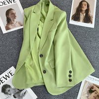 Loose Straight Office Blazer