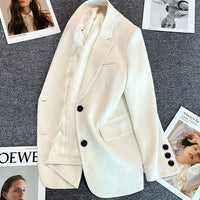 Loose Straight Office Blazer