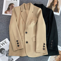 Loose Straight Office Blazer